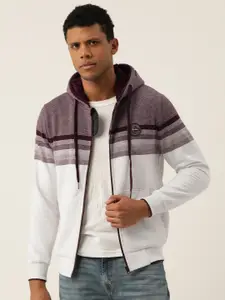 Monte Carlo Cotton Rich Striped Hooded Sweatshirt