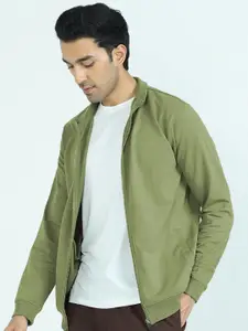 XYXX Men Solid Cotton Bomber Jacket