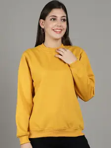 GRACIT Women Gold-Toned Sweatshirt