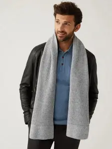 Marks & Spencer Men Ribbed Scarf