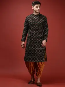 KISAH Men Abstract Printed Regular Fit Kurta