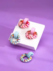 Yellow Chimes Multicoloured Contemporary Drop Earrings