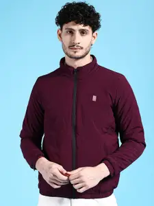 The Indian Garage Co Men Red Colourblocked Outdoor Sporty Jacket
