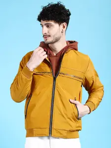 The Indian Garage Co Men Regular Fit Zip-Front Bomber Jacket