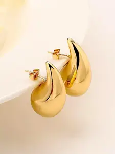 Bohey by KARATCART Gold-Plated Contemporary Studs Earrings