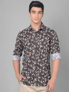 Crimsoune Club Slim Fit Floral Printed Casual Shirt