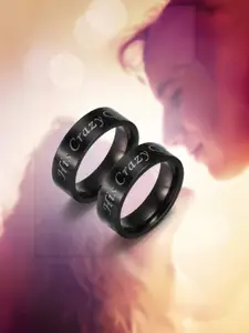 Yellow Chimes Stainless Steel Adjustable Finger Ring