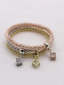 Lyla Stone-Studded Charm Bracelet