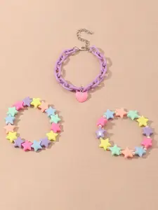 Lyla Set Of 3 Elasticated Bracelets