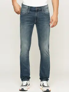 Pepe Jeans Men Blue Slim Fit Heavy Fade Stretchable Jeans