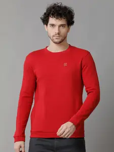 Voi Jeans Men Red Sweatshirt