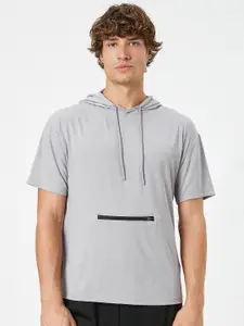 Koton Men Polo Collar Extended Sleeves Pockets T-shirt