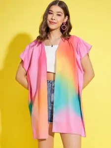 StyleStone Printed Longline Shrug