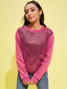 Noh.Voh - SASSAFRAS Kids Girls Pink Sweatshirt