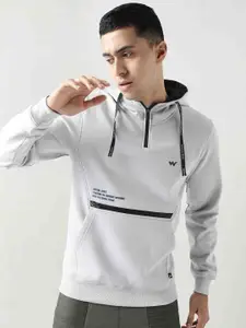 Wildcraft Men Grey Hooded Sweatshirt