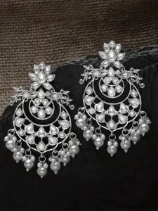 KARATCART Silver Plated Chandbalis