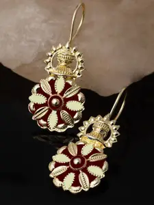 KARATCART Gold Plated Drop Earrings