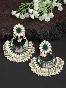 KARATCART Gold-Palted Contemporary Chandbalis