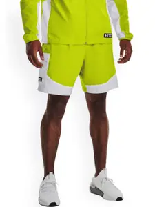 UNDER ARMOUR Men Colourblocked RUSH Woven Sports Cargo Shorts