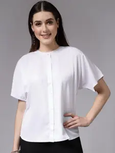 Style Quotient Classic Band Collar Casual Shirt