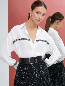Koton Spread Collar Classic Casual Shirt