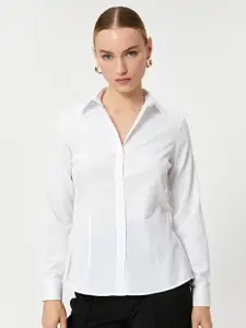 Koton Spread Collar Casual Shirt