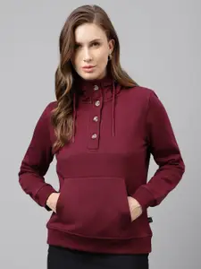 Hancock Hooded Long Sleeves Anti Odour Fleece Pullover Sweatshirt