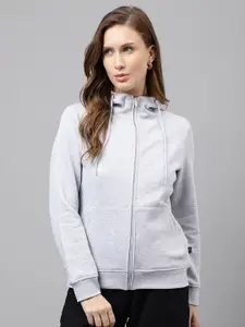 Hancock Hooded Anti Odour Technology Fleece Front-Open Sweatshirt