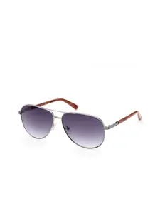 GUESS Men Aviator Sunglasses with UV Protected Lens