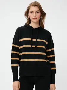 Koton Striped Hooded Pullover