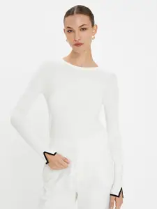 Koton Ribbed Round Neck Pullover