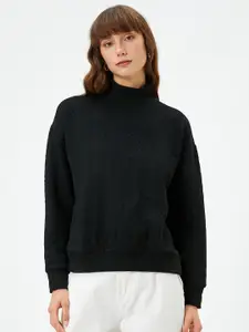 Koton Self Design High Neck Pullover