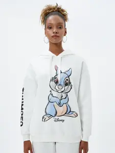 Koton Disney Printed Hooded Pullover