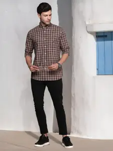 Nautica Pure Cotton Classic Opaque Checked Casual Shirt