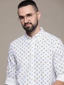 Nautica Linen Cotton Slim Fit Casual Shirt