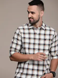 Nautica Pure Cotton Classic Checked Casual Shirt