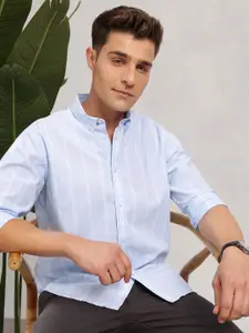 Nautica Classic Striped Button-Down Collar Pure Cotton Casual Shirt