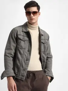 Dennis Lingo Spread Collar Pure Cotton Denim Jacket