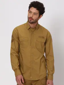 Mufti Slim Fit Opaque Pure Cotton Casual Shirt