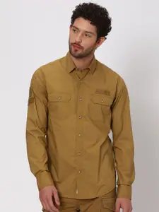 Mufti Slim Fit Opaque Pure Cotton Casual Shirt