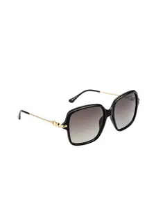 OPIUM Women Square Sunglasses With Polarised And UV Protected Lens OP-10167-C01-55