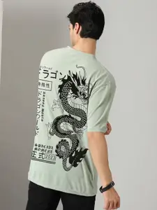 Rodzen Graphic Printed Oversized Cotton T-shirt