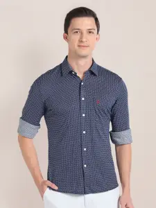 U.S. Polo Assn. Micro Ditsy Printed Pure Cotton Casual Shirt
