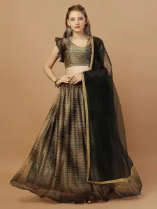 Fab Dadu Printed Semi-Stitched Lehenga & Unstitched Blouse With Dupatta