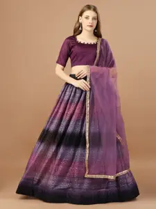 Fab Dadu Woven Design Semi-Stitched Lehenga & Unstitched Blouse With Dupatta