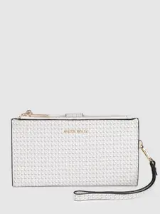 Allen Solly Women Brand Logo Print Two Fold Wallet Wallet With A Wrist Loop
