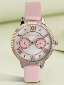 French Connection Women Leather Straps Analogue Multi Function Watch FCN00098A