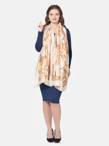 MUFFLY Floral Printed Lightweight Scarf With Hanger