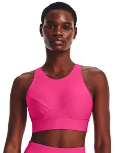 UNDER ARMOUR UA Infinity Mid Pintuck Full Coverage Lightly Padded Sports Bra