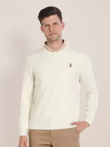 U.S. Polo Assn. Self Design Cable Knit Pullover